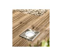 CGC Lighting MYAH Square Small Single Stainless Steel Inground Or Decking Lights in Silver CGC Lighting Silver