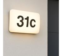 CGC Lighting Outdoor House Number Black LED Slim Wall Light CGC Lighting Black