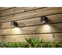 CGC Lighting Outdoor Outside Wall Light Black Mains Power, GU10, LED
