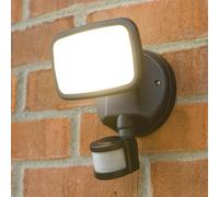 CGC Lighting Outdoor Wall Light Black Single LED Spotlight Floodlight Spot Security Adjustable Head Garden Porch Patio Lamp Slim Modern New Garage Shed (Black Single Head)