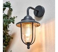 CGC Lighting Outdoor Wall Light Lantern Fisherman Traditional Arch Lamp E27 IP44 Garden Porch Terrace Patio (Grey)