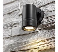 CGC Lighting Outdoor Wall Light Up Down Garden Porch Patio Door Lamp Black Coastal Exterior (Black Single Spotlight)