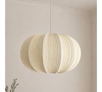 CGC Lighting Palmira Cream Extra Large Oval Stretch Ruffled Silk Fabric Lampshade CGC Lighting Cream