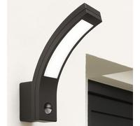 CGC Lighting 'Paris' Grey LED Curved Outdoor Wall Light With Motion Sensor CGC Lighting Grey