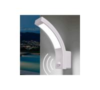CGC Lighting 'Paris' White LED Curved Outdoor Wall Light With Motion Sensor CGC Lighting White