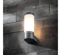 CGC Lighting 'Rome' Anthracite Dark Grey E27 Outdoor Wall Light Opal Diffuser IP44 CGC Lighting Dark Grey