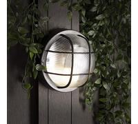 CGC Lighting Ronnie Black Cage Round Bulkhead Light CGC Lighting Black