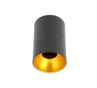 CGC Lighting 'Sandra' Black Cylinder Ceiling Spotlight With Gold Inner Reflector CGC Lighting Black