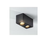 CGC Lighting 'Sasha' Black Twin Rectangular Ceiling Spotlight CGC Lighting Black