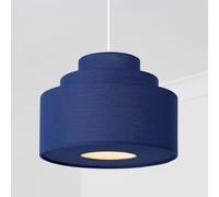 CGC Lighting Selina Tiered Layered Lampshade Navy Fabric CGC Lighting Navy