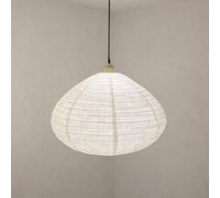 CGC Lighting Selma Linen Large Bell Shape Easy Fit Hand Made Lampshade in White CGC Lighting White