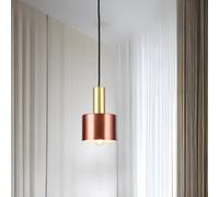 CGC Lighting Selvia 2 - Cgc Gold Round Dome Metal Pendant Ceiling Light With Adjustable Black Cord