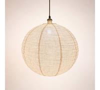 CGC Lighting Sybil Linen Large Round Globe Easy Fit Hand Made Lampshade in Beige CGC Lighting Beige