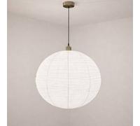CGC Lighting Sybil Linen Large Round Globe Easy Fit Hand Made Lampshade in White CGC Lighting White