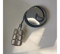 CGC Lighting 'Sydney' Black Knurled Two Band 1.5m adjustable E27 Ceiling Pendant & Matching ceiling Rose CGC Lighting Black