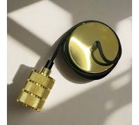 CGC Lighting 'Sydney' II Gold Knurled Two Band 1.5m adjustable E27 Ceiling Pendant & Matching ceiling Rose CGC Lighting Gold