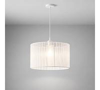 CGC Lighting Sylvie Silk Pleated Round Drum Lamp Shade in Cream CGC Lighting Cream