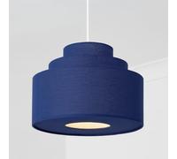 CGC Lighting Three Tier Layer Shade 30cm Ceiling Pendant Table Lamp Bedside Bedroom Lounge Hallway Kitchen (3 Tier Navy)