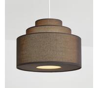 CGC Lighting Three Tier Layer Shade 30cm Ceiling Pendant Table Lamp Bedside Bedroom Lounge Hallway Kitchen (3 Tier Grey)