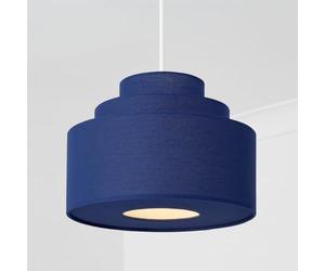 CGC Lighting Three Tier Layer Shade 30cm Ceiling Pendant Table Lamp Bedside Bedroom Lounge Hallway Kitchen (3 Tier Navy)