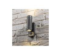 CGC Lighting 'Valentine' Dark Grey Outdoor Double Wall Light With PIR Motion Sensor CGC Lighting Dark Grey