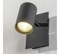 CGC Lighting 'Veneto' Black Single GU10 Ceiling Spotlight Adjustable CGC Lighting Black