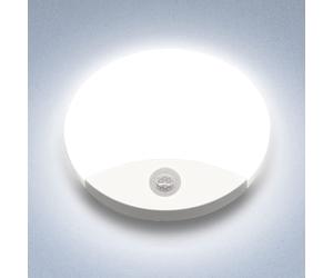 CGC White LED Round Ceiling Wall Light Motion Sensor Porch 16W Toilet Bathroom Garage Lamp Hallway Warehouse Office Safety Security