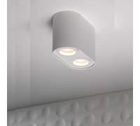 CGC White Twin Round Cylinder Surface Mount Ceiling Spotlight Downlight High End Hotel Style Double Spot Down Light