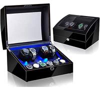 CGCSYZ Watch Automatic Watch Winder Box 4+6 Storage Display Box Case with Extremely Silent Motor and 5 Rotation Modes (F)