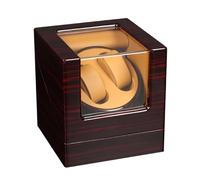 CGCSYZ Watch Winder Box For 2 Automatic Watch + 3 Storage Space Piano Paint Finish Quiet Motor Accessories,5 Rotating Modes,Dust-Proof Watch Display Box (Ebony Brown 2+3 235 * 190 * 210mm)
