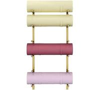 CGCSYZ Yoga Mat Holder Yoga Mat Rack Multifunctional Yoga Mat Storage Rack Yoga Mat Holder Wall Mount Home Gym Organizer for Yoga Mat Yoga Tiles Foam Roller Yoga Storage Holder (A 6 Tier)