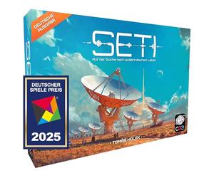 CGE Czech Games Edition SETI: Looking for Extraterrestrial Life - Astronomical Board Game in Space - Strategic Sci-Fi Exploration Game in the Cosmos - German - 1-4 Players - from 14 Years