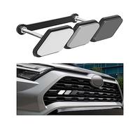 CGEAMDY 1 PC Tri-Color Grille Badge Emblem Decoration, Car Accessories Truck Label Sticker, Universal Compatible with Toyota 4 Runner Tacoma Tundra and Other Mesh or Slotted Grille (Black）