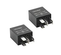 CGEAMDY 2 Pack 4 Pin 12V 30A SPDT Relay, Multi Purpose Heavy Duty Electrical Relays, Car Starter Switch Relays, Automotive Replacement Accessories for Truck, Motorcycle, Boat, Fans