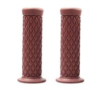 CGEAMDY 2 PCS Motorcycle Hand Grips, Non Slip Rubber Bar for 22mm/24mm Handles, Vintage Motorbike Thruster Grip, Handlebar for Hand Comfort, Universal for Motocross Scooter Dirt Bike(Brown)