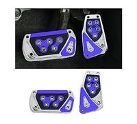 CGEAMDY 2 PCS Nonslip Car Pedal Pads, Automatic Transmission Brake and Accelerator Pedal Covers, No Drilling Vehicle Foot Treadle Set, Car Clutch Brake Pedal Rubber Pad Cover Universal(Blue)
