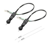 CGEAMDY 2 Pieces Bike Drum Rear Brake Light Switch Spring Kit, Universal Motorcycle Bike Rear Brake Light Switch with Spring, Wire Rear Foot Brake Light Switch Replacement for Electric Scooter
