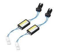 CGEAMDY 2 Pieces Warning Canceller Resistors, Led Headlight Decoder, Car Headlight Canbus Decoder Warn Resistors, Load Resistive Connectors LED Bulbs, Headlight Signal Bulb Universal for Vehicles