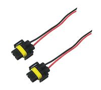 CGEAMDY 2Pcs LED Headlight Fog Light Connector Adapter, H8 H11 Male Socket Connector for Headlights Fog Lights Retrofit Extension Wiring Harness, Car Part Accessories for Headlights Fog Lights