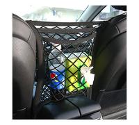 CGEAMDY 3-Layer Car Mesh Organizer, High Flexibility Seat Back Net Bag, Cargo Net, Storage Net for Bottles Purse Tissue Groceries, Barrier of Backseat Kids Pet Storage, Driver Storage Netting Pouch