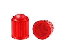 CGEAMDY 30Pcs Tire Valve Caps, Plastic Dust Proof Air Caps Cover for Car Tyre, Airtight Seal Stem Covers with O Rubber Ring, Auto Accessories Universal for Trucks, Motorcycles, Bicycles, SUV (Red)