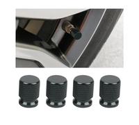 CGEAMDY 4 Pieces Car Tire Valve Stem Caps, Tyre Valve Caps Fine Mesh, Aluminum Alloy Heavy Duty Stem Covers, Dust Proof Corrosion Resistant Tire Valve Cap Set, Car Exterior Accessories(Titanium)
