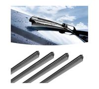 CGEAMDY 4PCS Car Windshield Wiper Blade Strips, DIY Silicone Car Frameless Window Boneless Replacement Refills, Auto Adjustable Insert Rubber Wiper Blade Refills, Universal for SUV Truck Van (65CM)