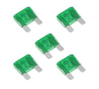CGEAMDY 5 Pieces Universal Car Fuses Blade Fuses, 32V Inline Type Waterproof Blade Fuse, Standard Plug-In Blade Fuse, Automotive Accessories Universal for Car, Truck, ATV, Boat, Marine(30A)