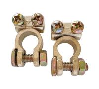 CGEAMDY Battery Terminal Connectors, Terminals Quick Release Disconnect, Copper Battery Terminals Clamp Tool Set Release Cable Clamps Positive Negative, for Car Van Trucks Motorcycles Vehicles