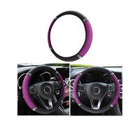 CGEAMDY Bling Soft Leather Steering Wheel Cover, Colorful Rhinestones Auto Elastic Steering Wheel Protector, Sparkly Crystal Diamond for Women Girls, Car Interior Accessories for Most Cars (Purple)