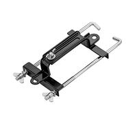 CGEAMDY Car Battery Hold Down Kit, Standard Storage Battery Bracket with Rods and Bolts, Adjustable Height Crossbar Battery Hold Down Tray Holder, Universal Auto Replacement Accessories(23CM)