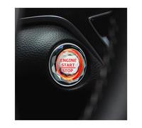 CGEAMDY Car Engine Start Stop Cover, Button Ignition Protection, Engine Start Ring Stickers, Switch Push Button Crystal Cover, Internal Protection (Red)