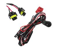 CGEAMDY Car Fog Light Switch Wiring Harness, LED Light Strip Wiring Harness Kit Relay On/Off Waterproof Switch, Wiring Harness Cable Set for Work Lights Daytime Running Lights with Relay Switch