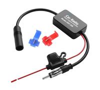 CGEAMDY Car Radio Antenna Amplifier, FM/AM/DAB Signal Booster, Aerial Splitter, For Vehicle Audio Stereo Media Head Unit Receiver